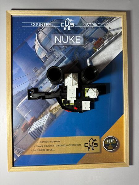 Арт рамка  3D карти "Nuke&rdquo; з гри Counter Strike Nuke v.1 фото