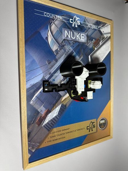 Арт рамка  3D карти "Nuke&rdquo; з гри Counter Strike Nuke v.1 фото
