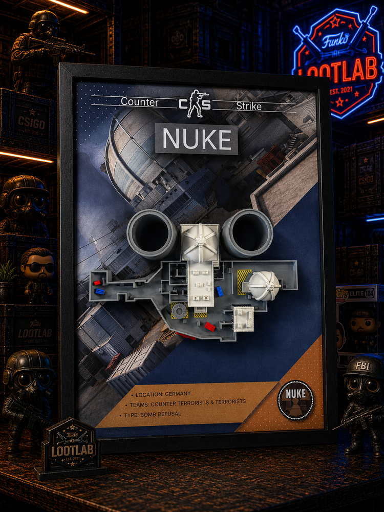 Арт рамка  3D карти "Nuke&rdquo; з гри Counter Strike Nuke v.2 фото