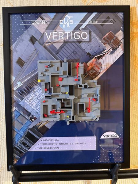 Арт рамка 3D карти "Vertigo&rdquo; з гри Counter Strike Vertigo v.2 фото