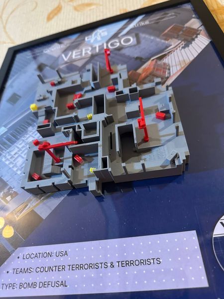 Арт рамка 3D карти "Vertigo&rdquo; з гри Counter Strike Vertigo v.2 фото