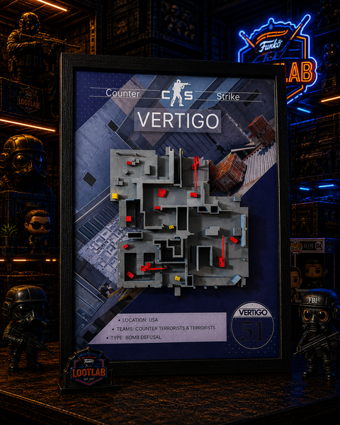 Арт рамка 3D карти "Vertigo&rdquo; з гри Counter Strike Vertigo v.2 фото
