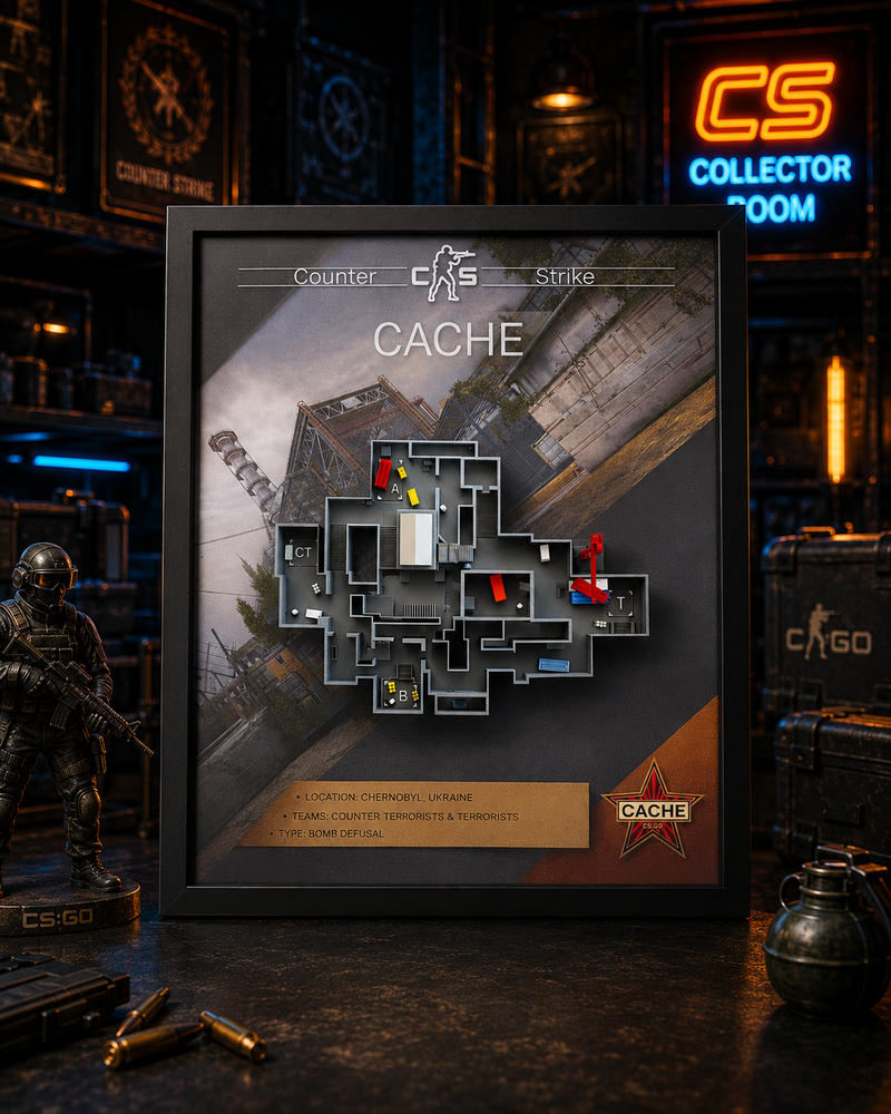 Арт рамка 3D карти "Cache&rdquo; з гри Counter Strike Cache v.1 фото