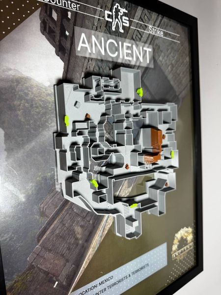 Арт рамка 3D карти "Ancient&rdquo; з гри Counter Strike Ancient v.1 фото