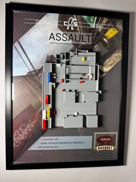 Арт рамка 3D карти "Assault&rdquo; з гри Counter Strike Assault v.1 фото